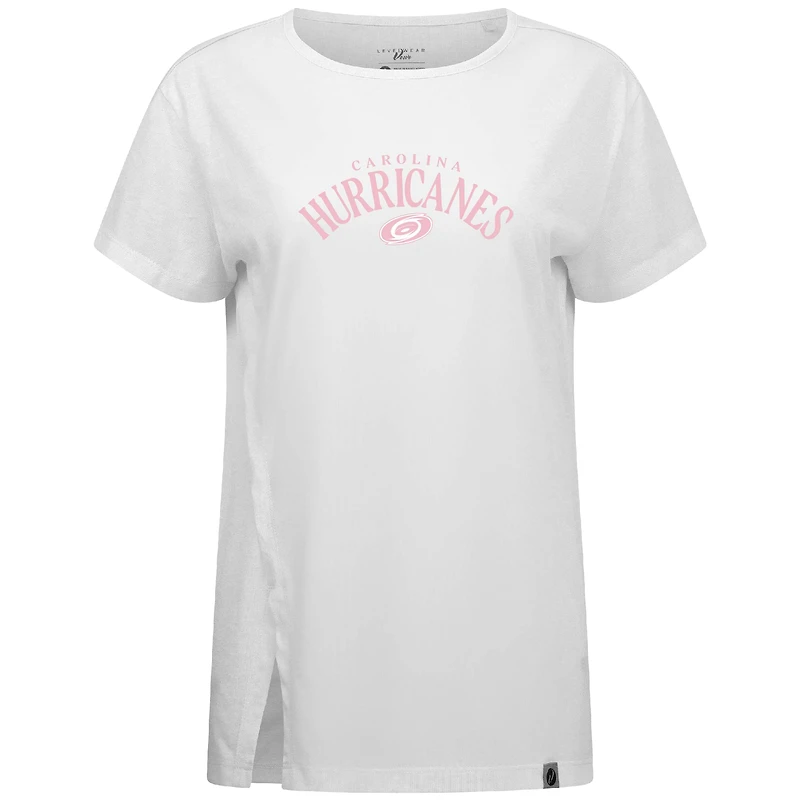 T-shirt blanc pour femme Influx la fête des mères Carolina Hurricanes de Levelwear
