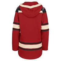 Women's '47  Red Carolina Hurricanes Superior Lacer Pullover Hoodie