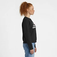 Sweat-shirt Champion noir pour femme avec logo des Hurricanes de la Caroline et en Powerblend
