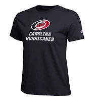 Women's Champion  Black Carolina Hurricanes Wordmark Lockup T-Shirt