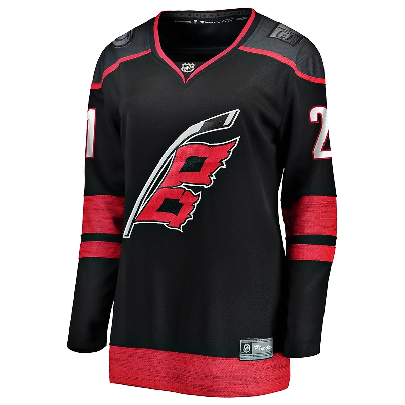 Maillot domicile noir Alexander Nikishin des Hurricanes de la Caroline pour femmes (Fanatics).