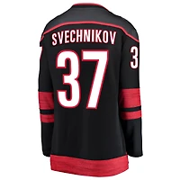 Women's Fanatics Andrei Svechnikov Black Carolina Hurricanes Home Breakaway Player Jersey