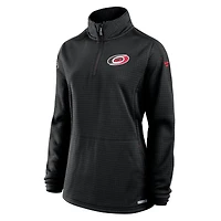 Pull à glissière quart de tour Authentic Pro Rink pour femme Fanatics Black Carolina Hurricanes