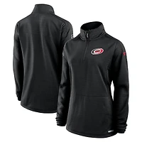 Pull à glissière quart de tour Authentic Pro Rink pour femme Fanatics Black Carolina Hurricanes