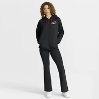 Women's Fanatics Black Carolina Hurricanes Authentic Pro Rink Raglan Full-Zip Hoodie