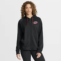 Sweat à capuche entièrement zippé Authentic Pro Rink Raglan des Carolina Hurricanes pour femmes Fanatics Black