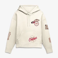 Women's Fanatics Cream Carolina Hurricanes 2026 Stanley Cup Champions Elevated Patch Hoodie