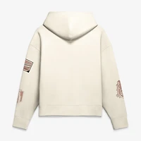 Women's Fanatics Cream Carolina Hurricanes 2026 Stanley Cup Champions Elevated Patch Hoodie