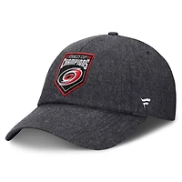 Casquette ajustable non structurée Fanatics grise pour femmes, Carolina Hurricanes, champions de la Coupe Stanley 2026