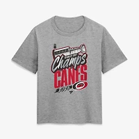 Women's Fanatics Heather Gray Carolina Hurricanes 2026 Stanley Cup Champions Locker Room T-Shirt