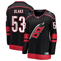 Women's Fanatics Jackson Blake Black Carolina Hurricanes Home Breakaway Jersey