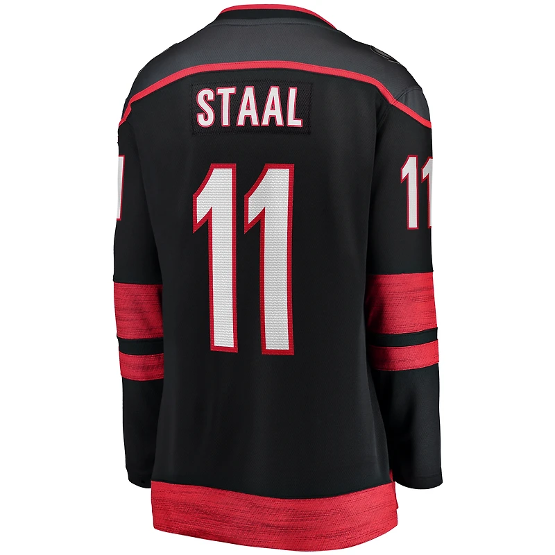 Maillot de joueur alternatif Jordan Staal pour femmes Fanatics, noir, Carolina Hurricanes Breakaway