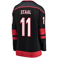 Fanatics Jordan Staal pour femmes, noir, Carolina Hurricanes, maillot de joueur échappé avec écusson capitaine