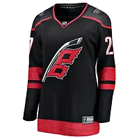 Maillot noir de Nikolaj Ehlers pour femmes, équipe nationale des Hurricanes la Caroline, à domicile