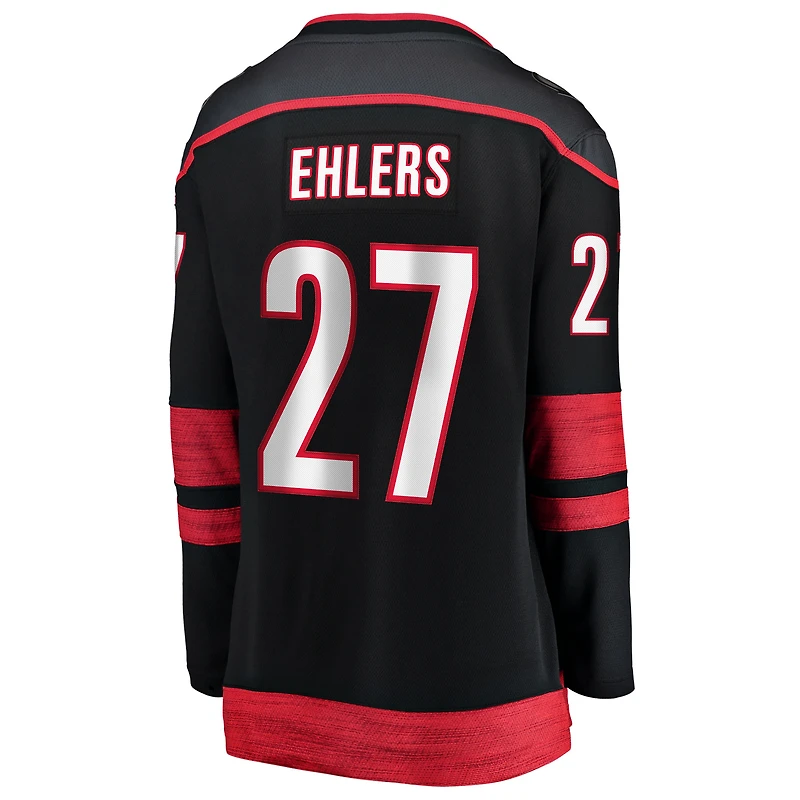 Women's Fanatics Nikolaj Ehlers Black Carolina Hurricanes Home Breakaway Jersey