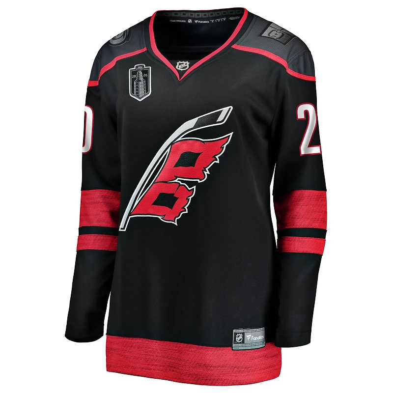 Women's Fanatics Sebastian Aho Black Carolina Hurricanes 2026 Stanley Cup Final Home Breakaway Jersey