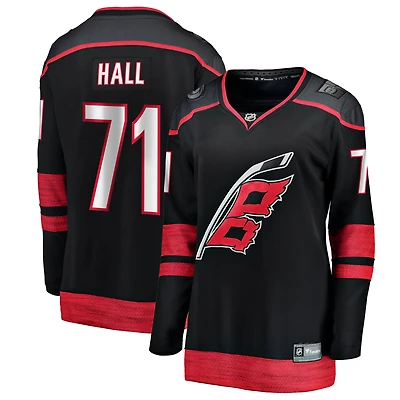Maillot de joueuse échappée à domicile des Hurricanes la Caroline Taylor Hall Black pour femmes Fanatics