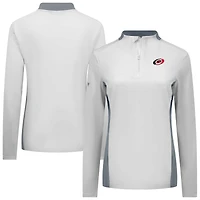 Haut à glissière quart de tour Moxie Insignia Core blanc pour femme Levelwear Carolina Hurricanes