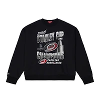 Women's Mitchell & Ness Black Carolina Hurricanes 2026 Stanley Cup Champions Sweatshirt