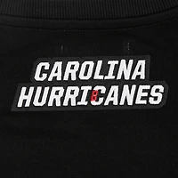 Women's Pro Standard  Black Carolina Hurricanes Area Code Cropped Pullover Sweatshirt