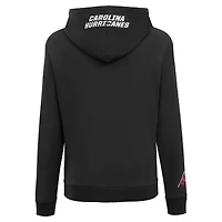 Chandail à capuchon en chenille classique Pro Standard noir des Hurricanes de la Caroline pour femmes