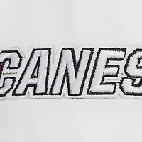 T-shirt court Pro Standard blanc pour femmes des Hurricanes de la Caroline Boxy Script Tail