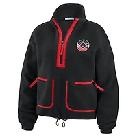 Veste polaire noire à demi-zip pour femme WEAR by Erin Andrews des Hurricanes de la Caroline