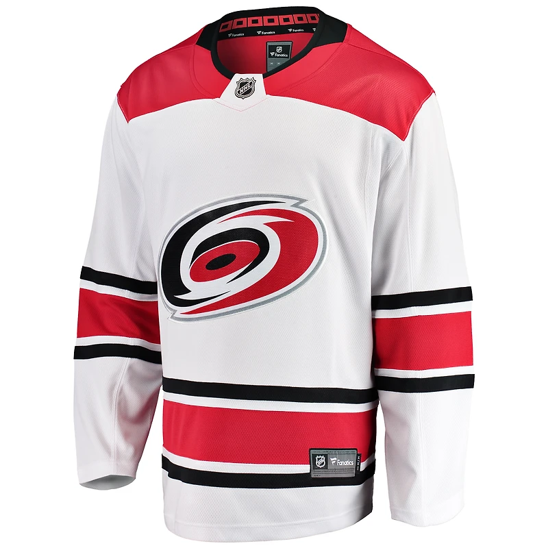 Maillot Breakaway extérieur des Hurricanes de la Caroline blanc Fanatics pour jeunes