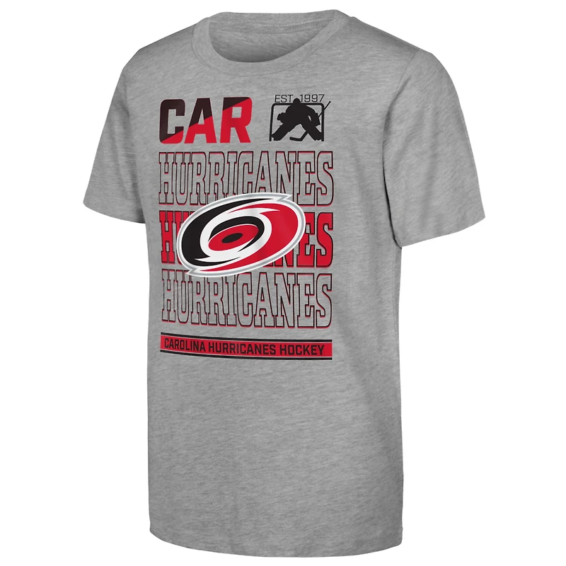 Youth Outerstuff Heather Gray Carolina Hurricanes Timeless T-Shirt