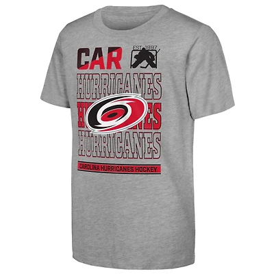 Youth Outerstuff Heather Gray Carolina Hurricanes Timeless T-Shirt
