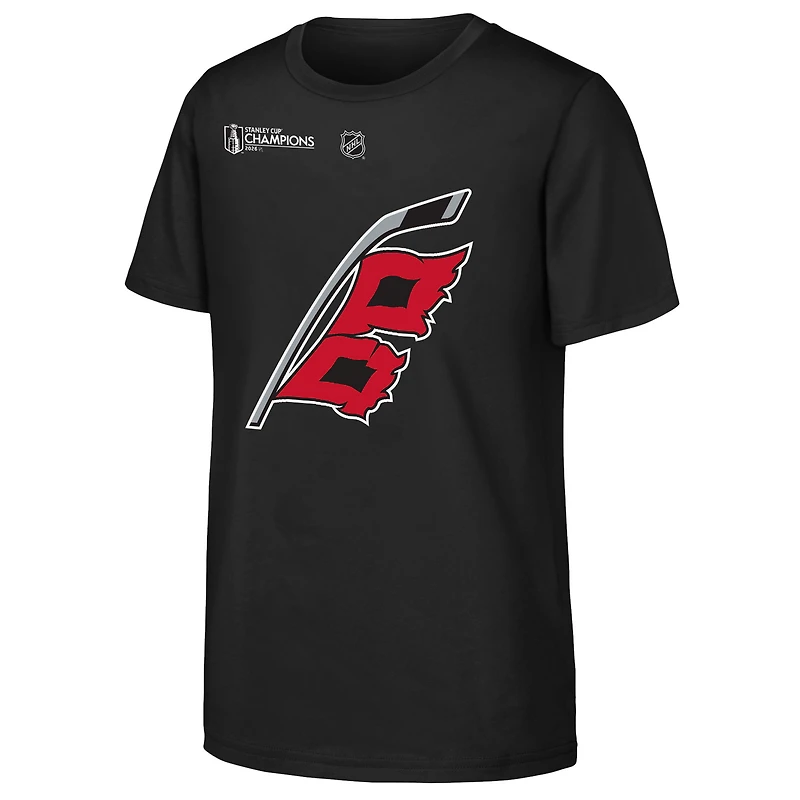 Youth Outerstuff Seth Jarvis Black Carolina Hurricanes 2026 Stanley Cup Champions Name & Number T-Shirt