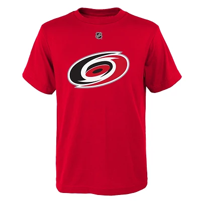 T-shirt avec logo principal des Hurricanes de la Caroline rouge pour jeunes