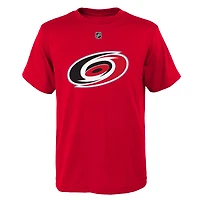 T-shirt avec logo principal des Hurricanes de la Caroline rouge pour jeunes