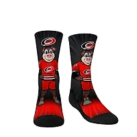 Chaussettes pour jeunes Rock Em Crew Carolina Hurricanes Mascot Pump Up Crew Chaussettes