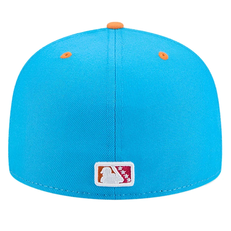 Men's New Era White Carolina Mudcats Copa de la Diversión 59FIFTY Fitted Hat