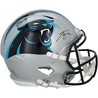 Bryce Young & Tetairoa McMillan Carolina Panthers Autographed Riddell Speed Authentic Helmet