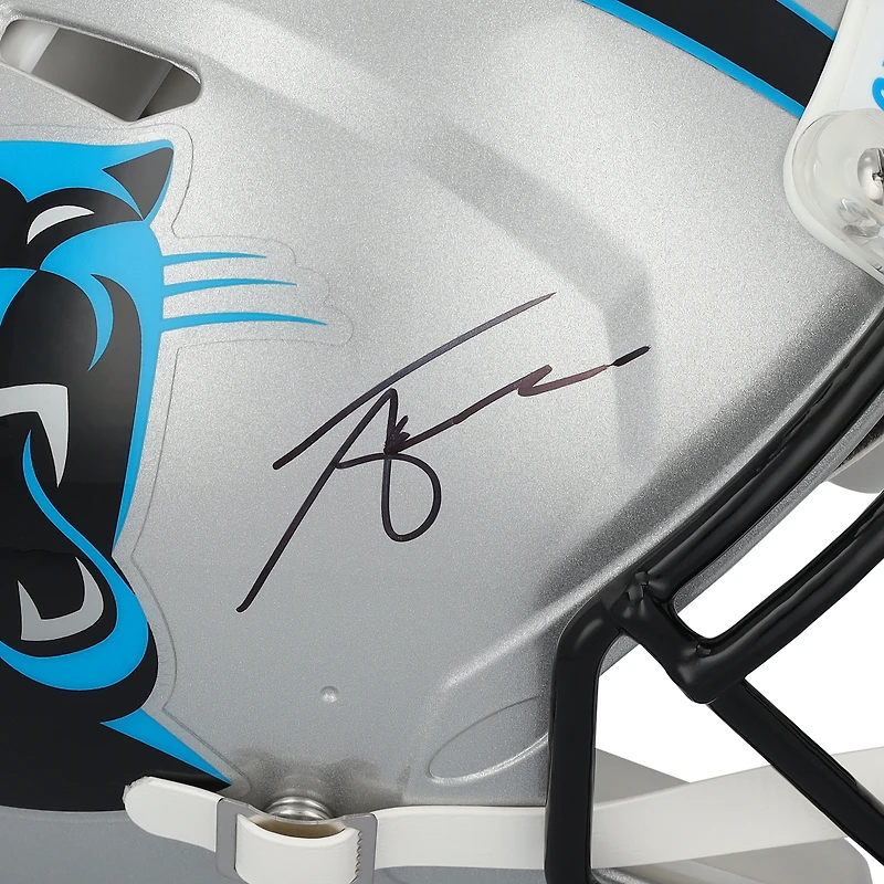 Bryce Young & Tetairoa McMillan Carolina Panthers Autographed Riddell Speed Authentic Helmet