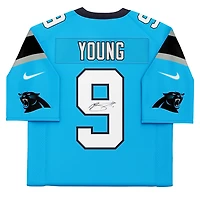 Bryce Young Carolina Panthers Autographed Blue Alternate Nike Vapor F.U.S.E. Limited Jersey  