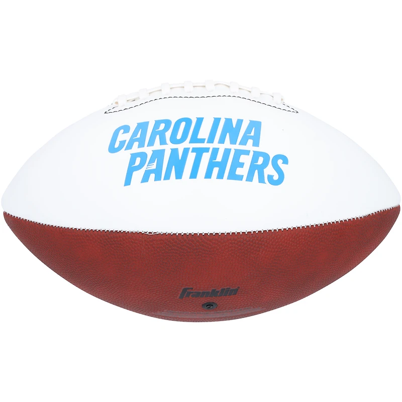 Ballon de football Franklin White Panel autographié par Bryce Young des Carolina Panthers
