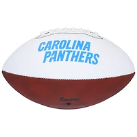 Bryce Young Carolina Panthers Autographed Franklin White Panel Football with "Keep Pounding" Inscription