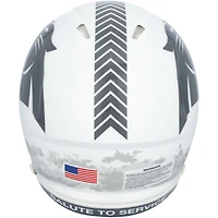 Casque Riddell authentique autographié par Bryce Young des Carolina Panthers, Salute To Service Speed ​​2024