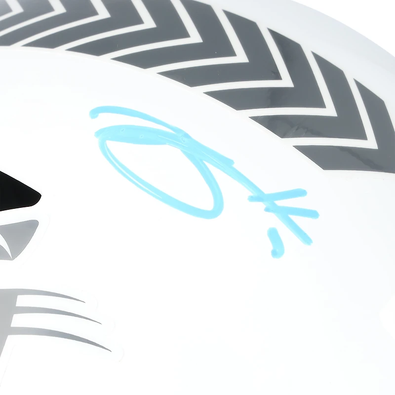Bryce Young Carolina Panthers Autographed Riddell 2024 Salute To Service Speed Replica Helmet  