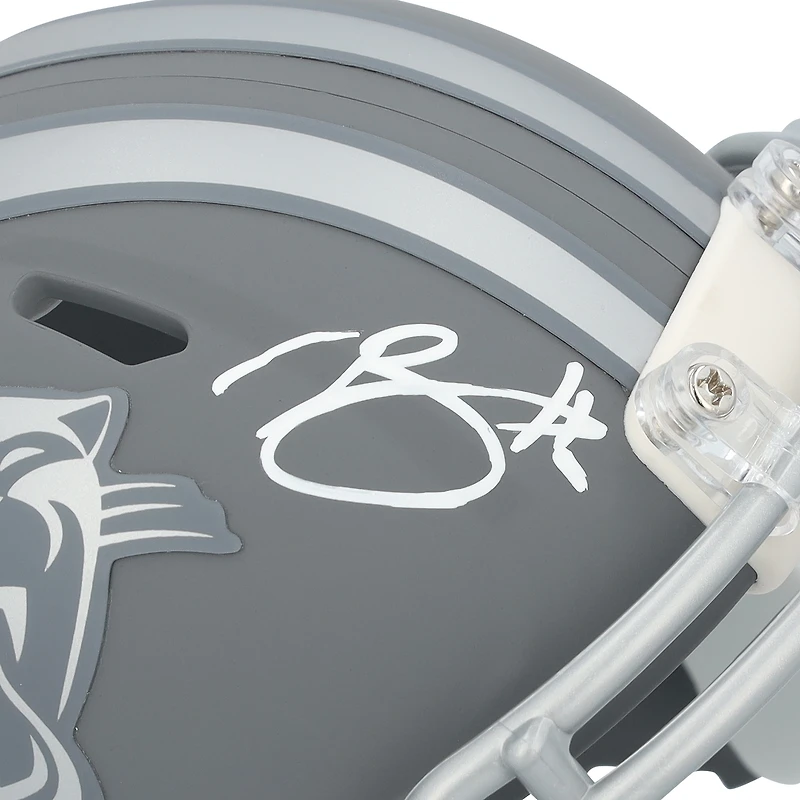Bryce Young Carolina Panthers Autographed Riddell Slate Speed Mini Helmet