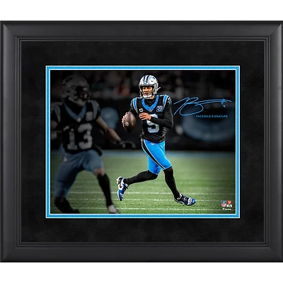 Bryce Young Carolina Panthers Facsimile Signature Framed 11" x 14" Spotlight Photograph