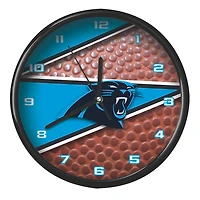 Horloge de football 12'' Panthers de la Caroline