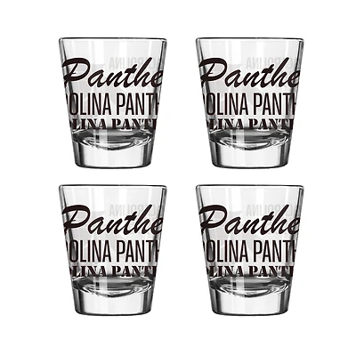 Carolina Panthers 4-Pack 2oz. Shot Glass Set