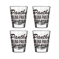 Carolina Panthers 4-Pack 2oz. Shot Glass Set