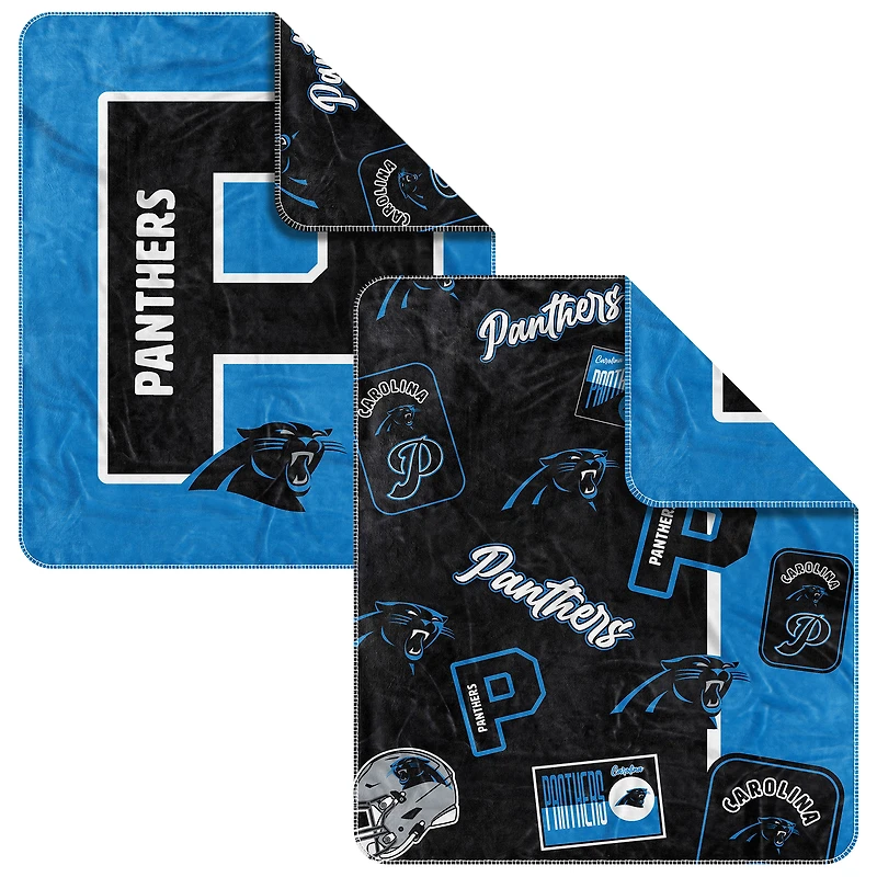 Couverture tissée Dream Weave Carolina Panthers 50" x 60"