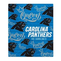 Couverture polaire avec logo de la ville natale des Carolina Panthers 60'' x 70''