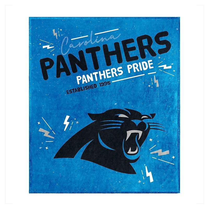 Couverture en peluche Carolina Panthers 60" x 70"